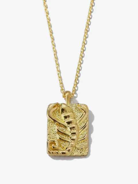 David Webb 18K yellow gold diamond Scorpio Zodiac pendant necklace