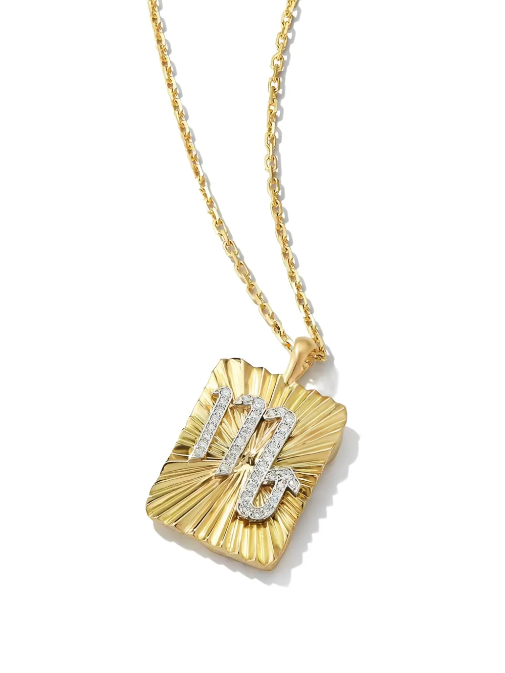  David Webb 18k Yellow Gold Diamond Scorpio Zodiac Pendant Necklace 