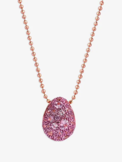 graziela 18K rose gold Bahia sapphire necklace