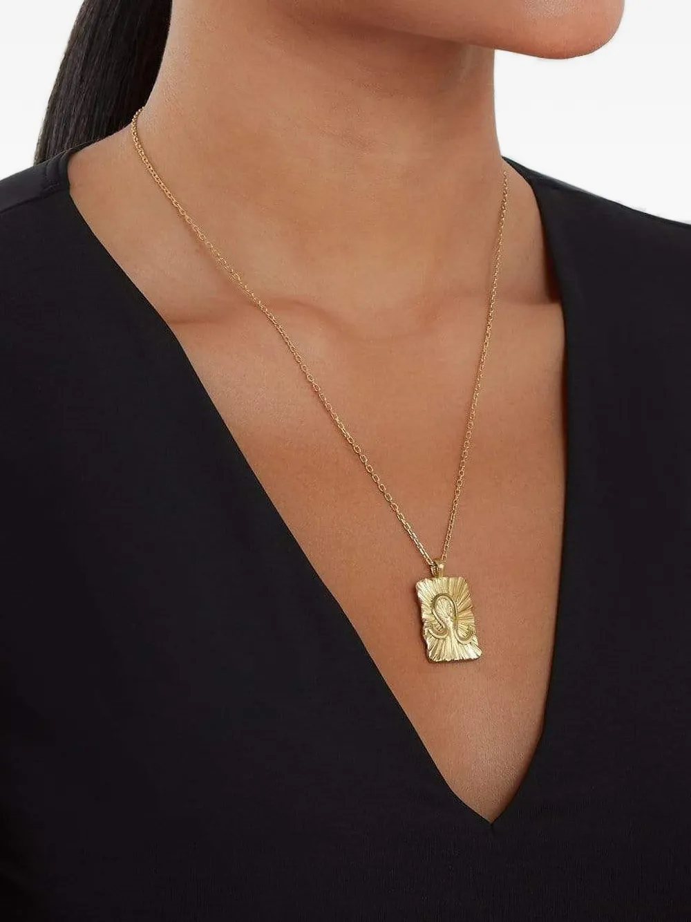 David Webb collier en or 18ct à pendentif Leo Zodiac | Image 2
