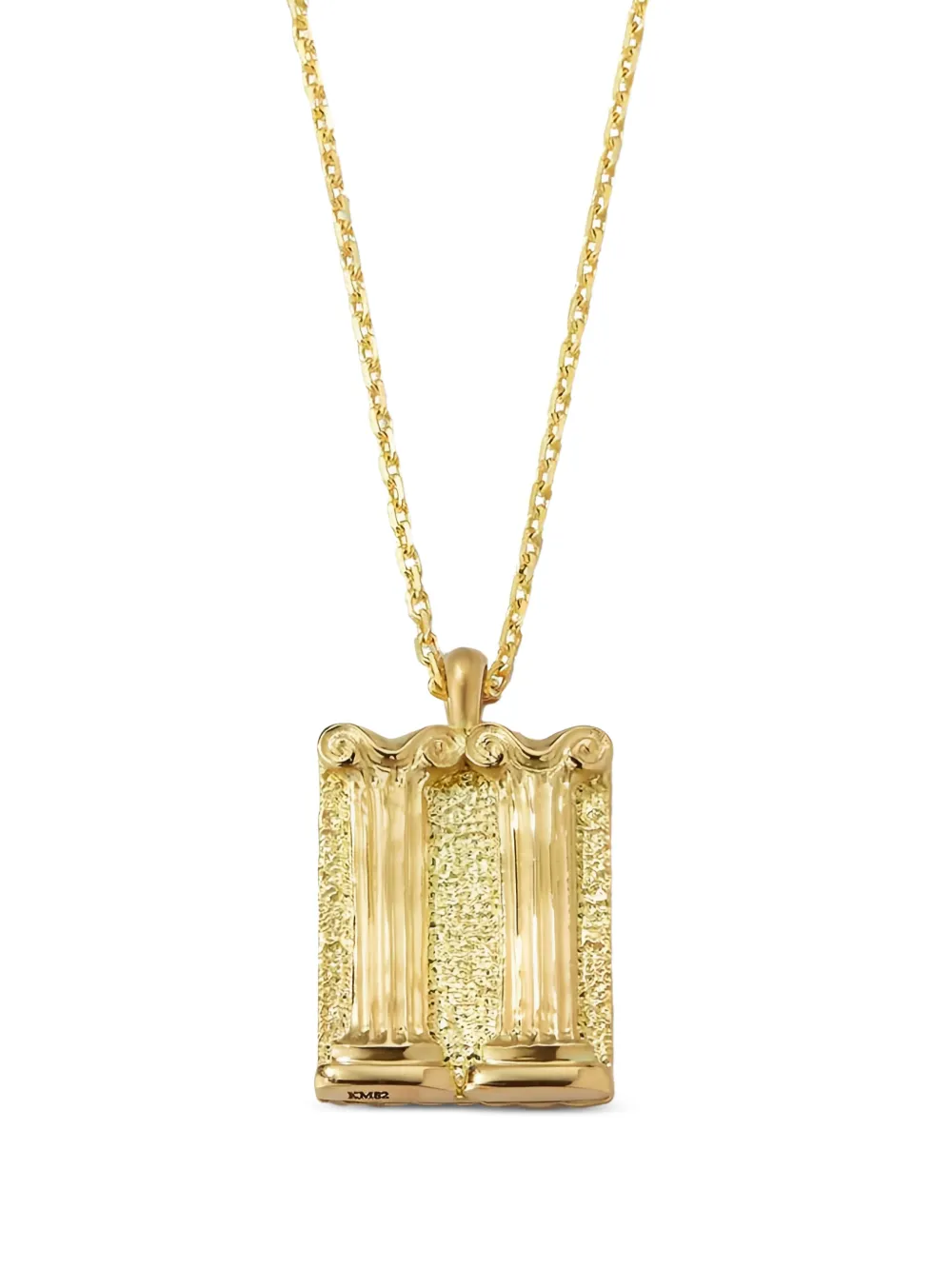 David Webb 18K yellow gold and platinum Gemini-zodiac diamond necklace | Gold | Image 1