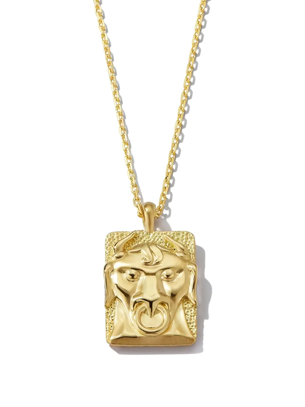 David Webb 18k Yellow Gold Taurus Zodiac Diamond Necklace
