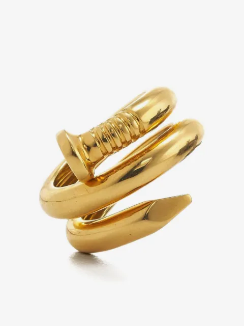 David Webb 18K yellow gold Nail ring