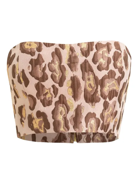 Cara Cara Elsa animal-pattern crop top