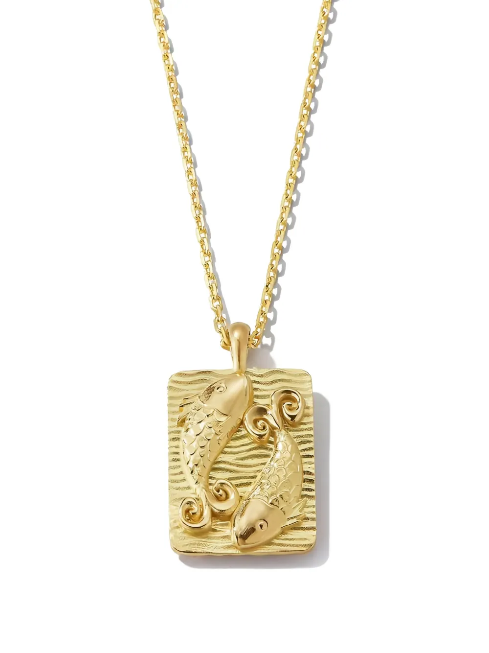 David Webb 18K yellow gold diamond Pisces Zodiac pendant necklace | Gold | Image 1