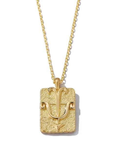 David Webb 18K yellow gold Sagittarius Zodiac necklace