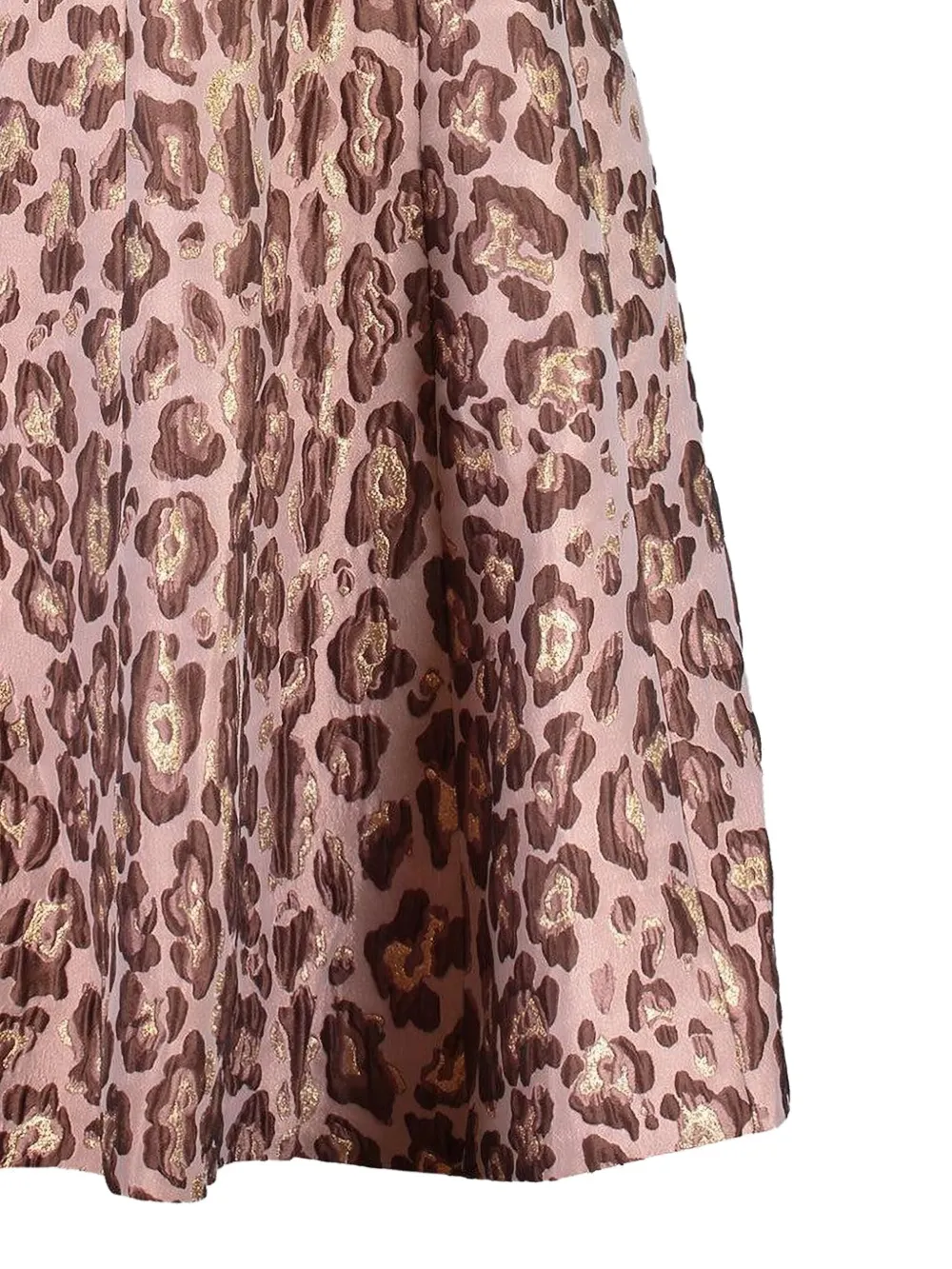 Cara Cara Mimosa Leopard-brocade Midi Skirt In Multi