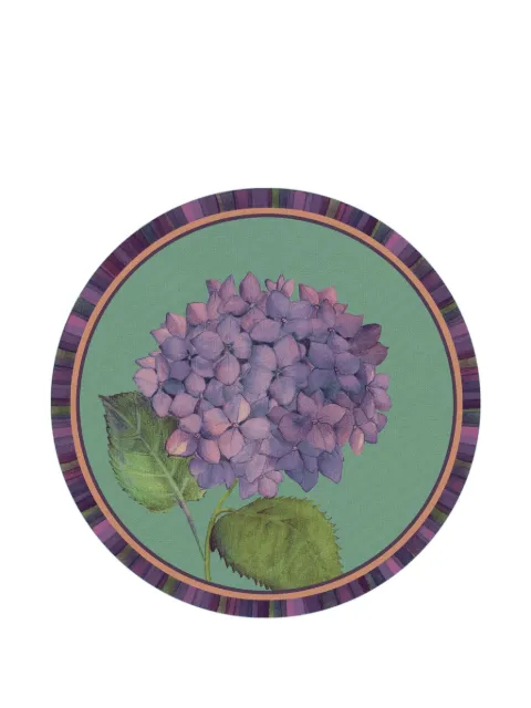 L'OCA NERA floral striped plate (39cm)