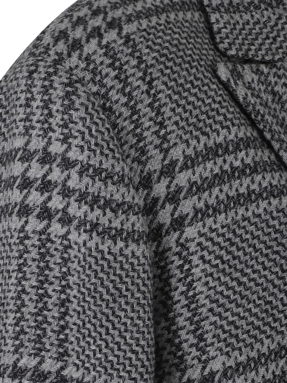 Kiton Plaid Double-breasted Blazer In Gray