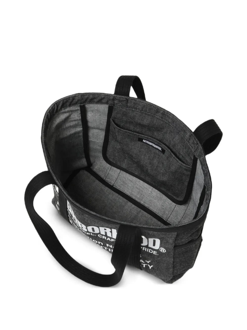 Neighborhood Shopper met logoprint Grijs