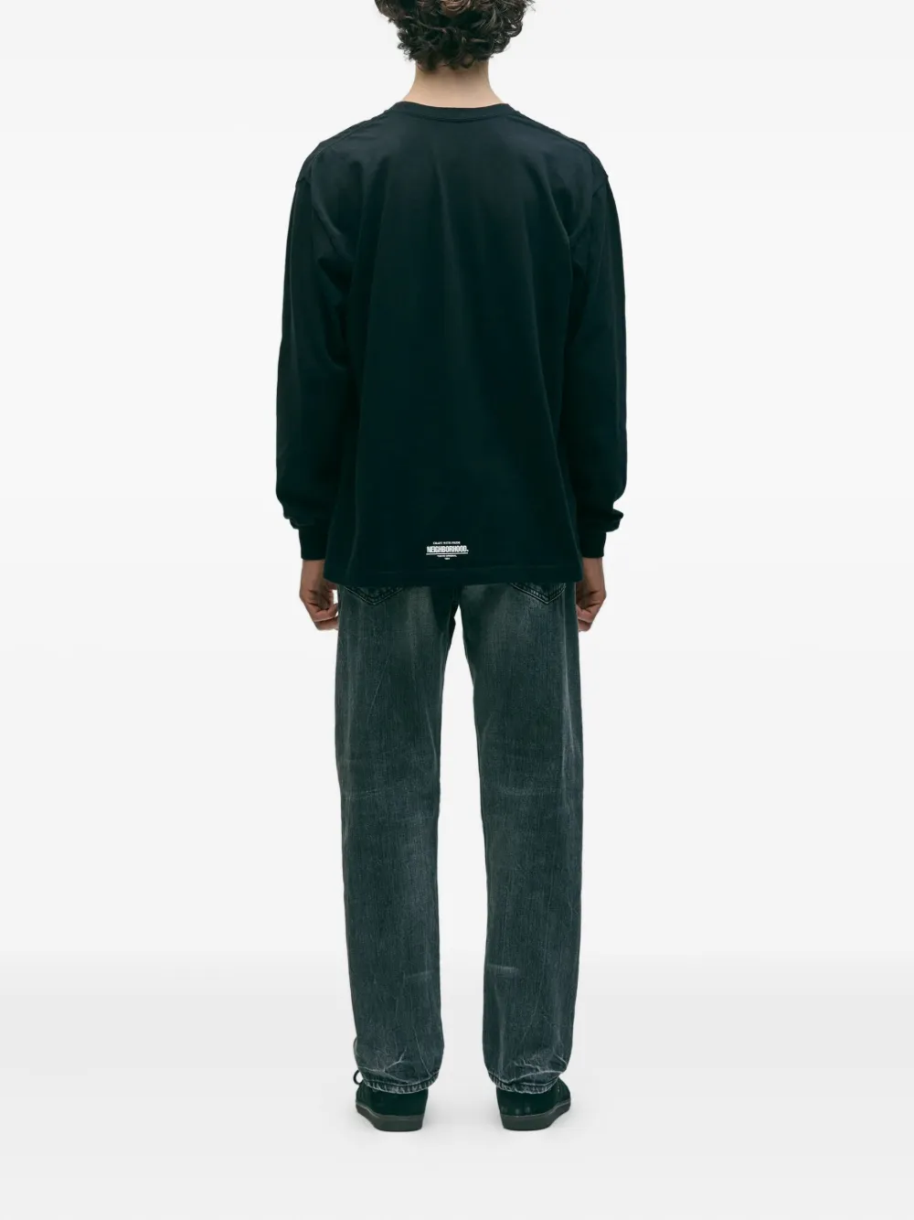 Neighborhood Washed-effect Five-pocket Jeans In Gray