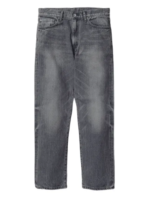 Neighborhood washed-effect five-pocket jeans