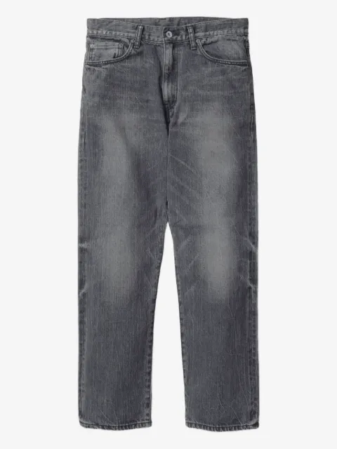 Neighborhood washed-effect five-pocket jeans