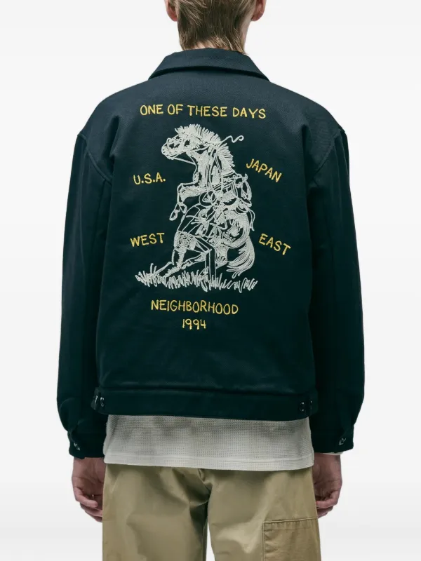 Neighborhood ジップアップ ジャケット | ブラック | FARFETCH JP