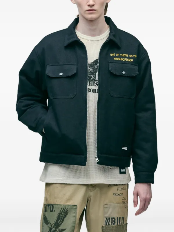 NEIGHBORHOOD：ブラック ジップアップジャケット Neighborhood ジップアップ ジャケット | ブラック | FARFETCH JP