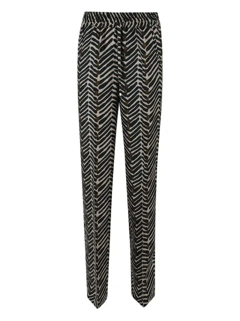 Kiton abstract-pattern trousers