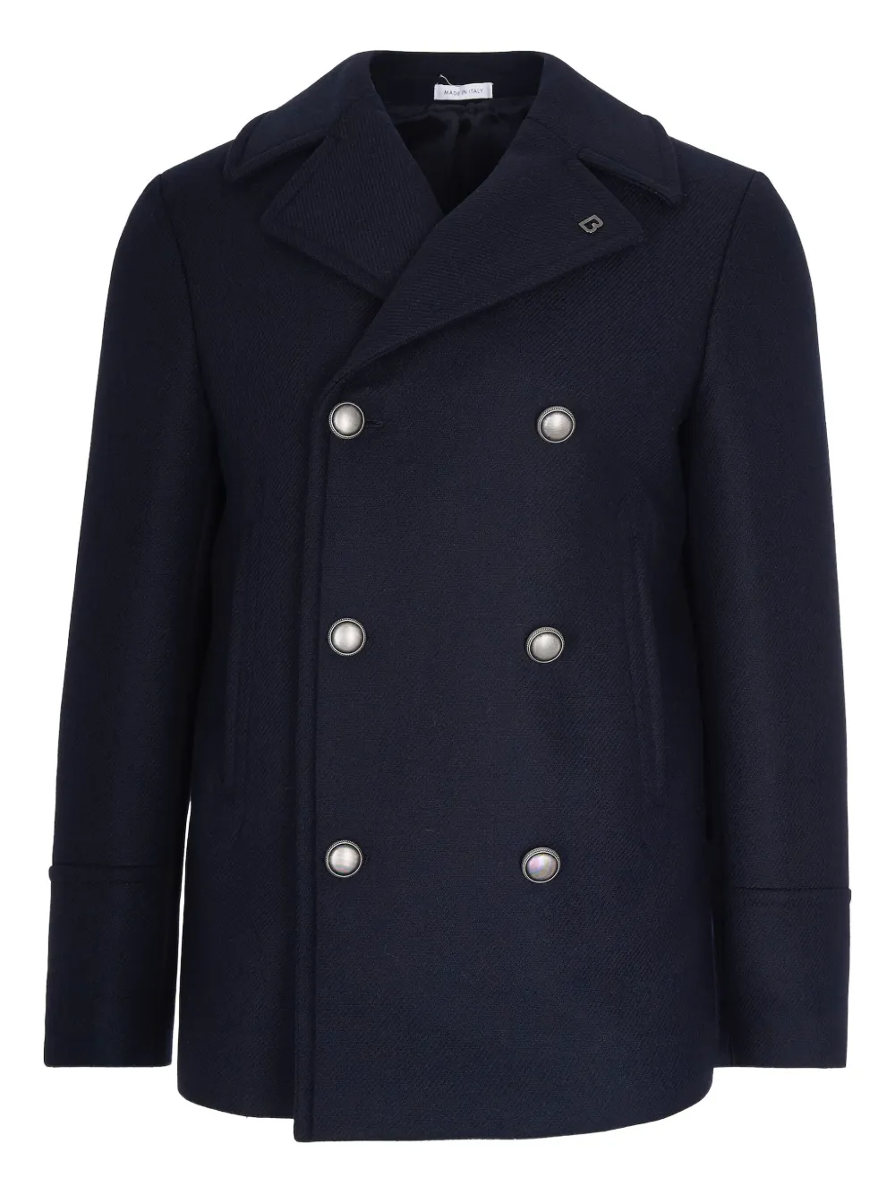BRERAS MILANO double-breasted coat - Blu
