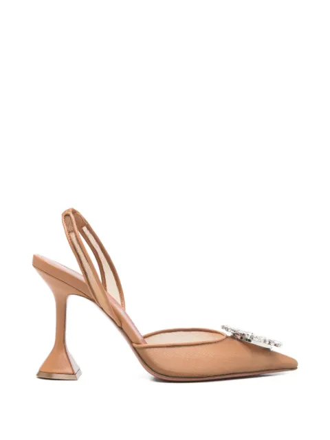 Amina Muaddi Begum point-toe slingback pump