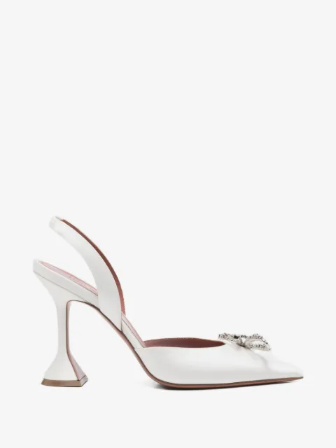 Amina Muaddi Rosie bow-detail pumps