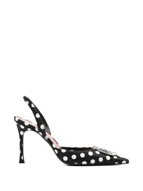 Amina Muaddi Camelia crystal-embellished pumps