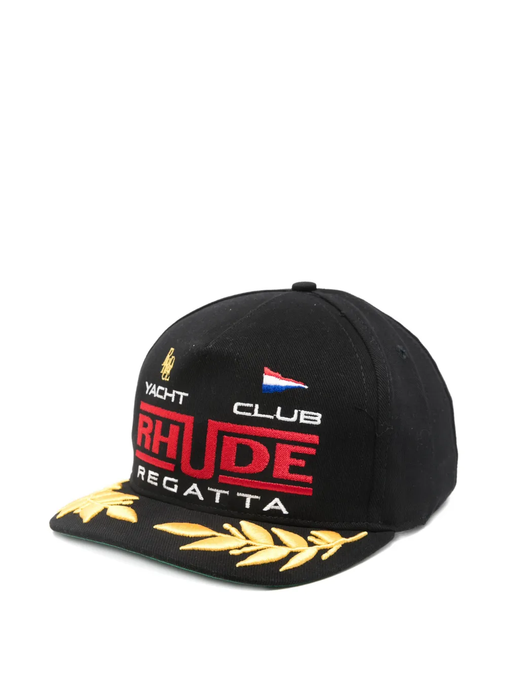 RHUDE embroidered cap hat - Nero