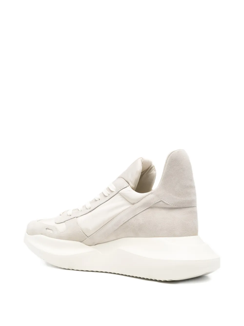 Rick Owens Sneakers met chunky zool Beige