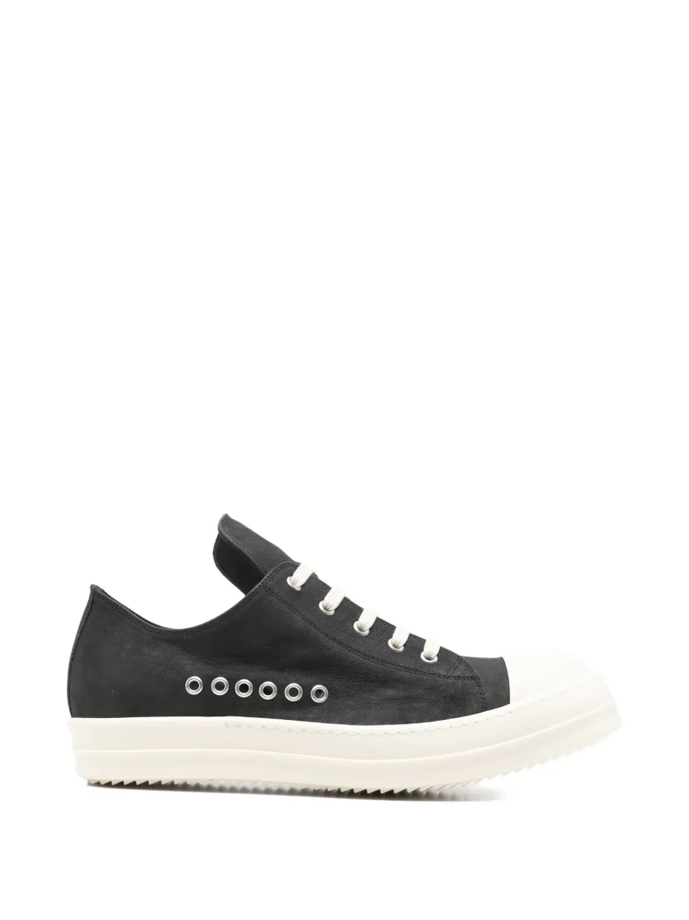 Rick Owens leather sneakers Zwart