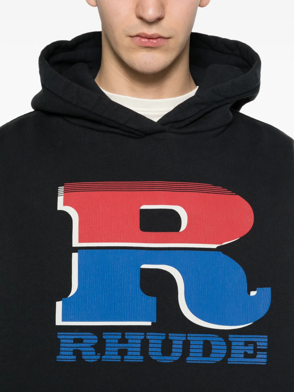 RHUDE Hoodie met logo Zwart