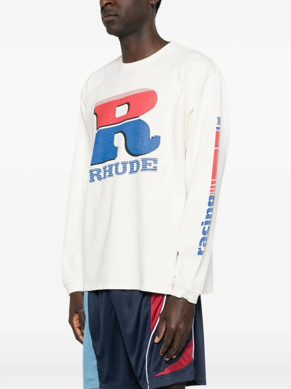  Rhude Long-sleeve Sweatshirt - Neutrals 