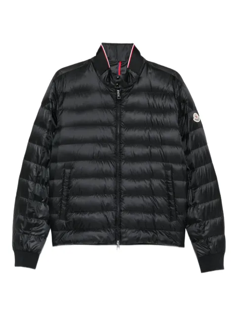 Moncler micro rip-stop biker jacket