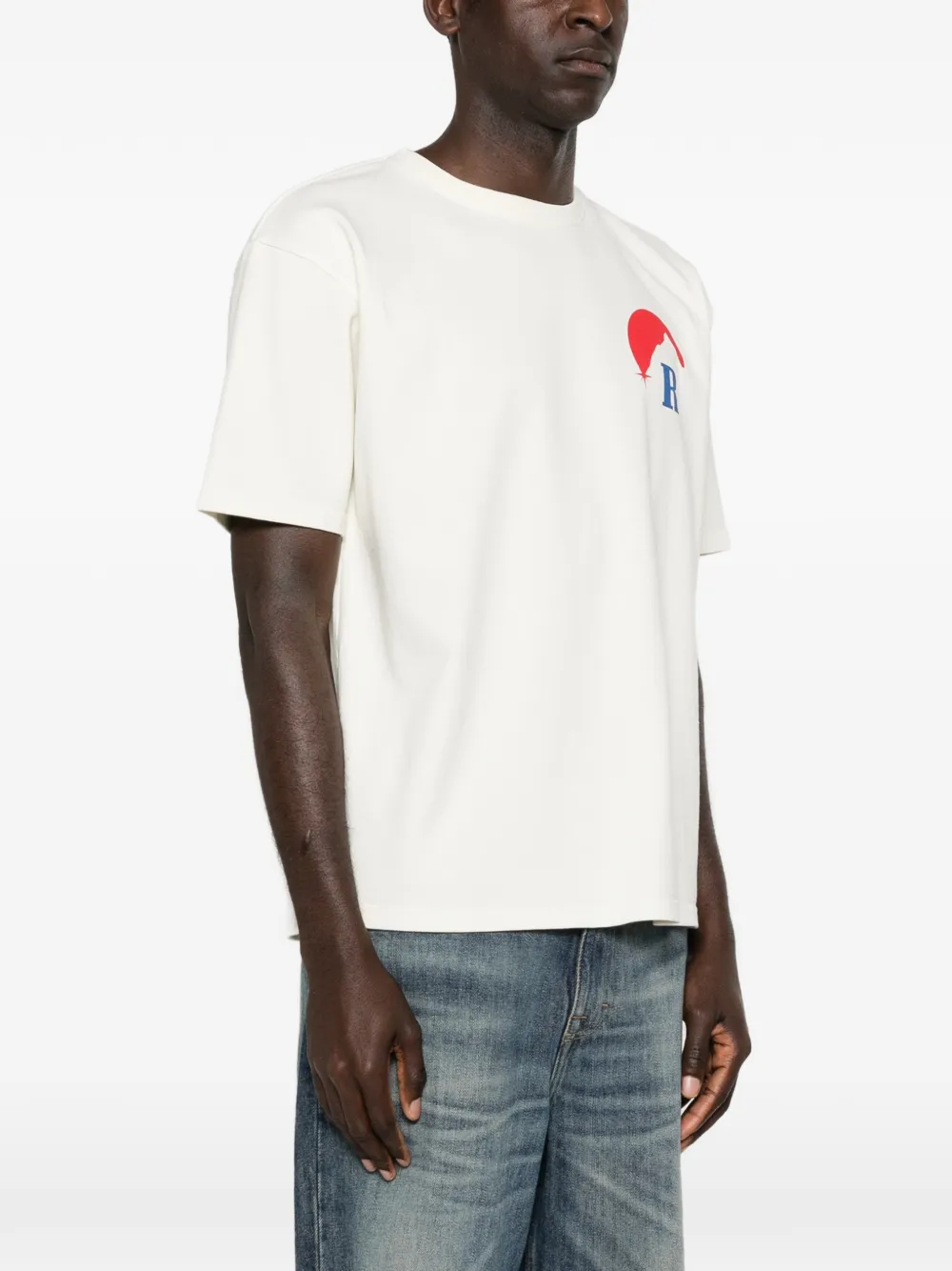 RHUDE T-shirt met grafische print Wit