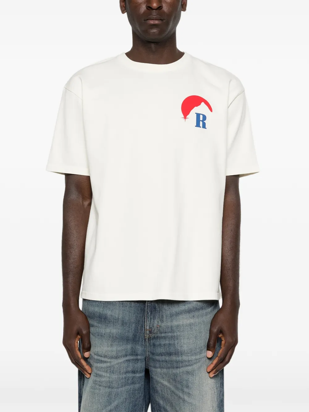 RHUDE T-shirt met grafische print Wit