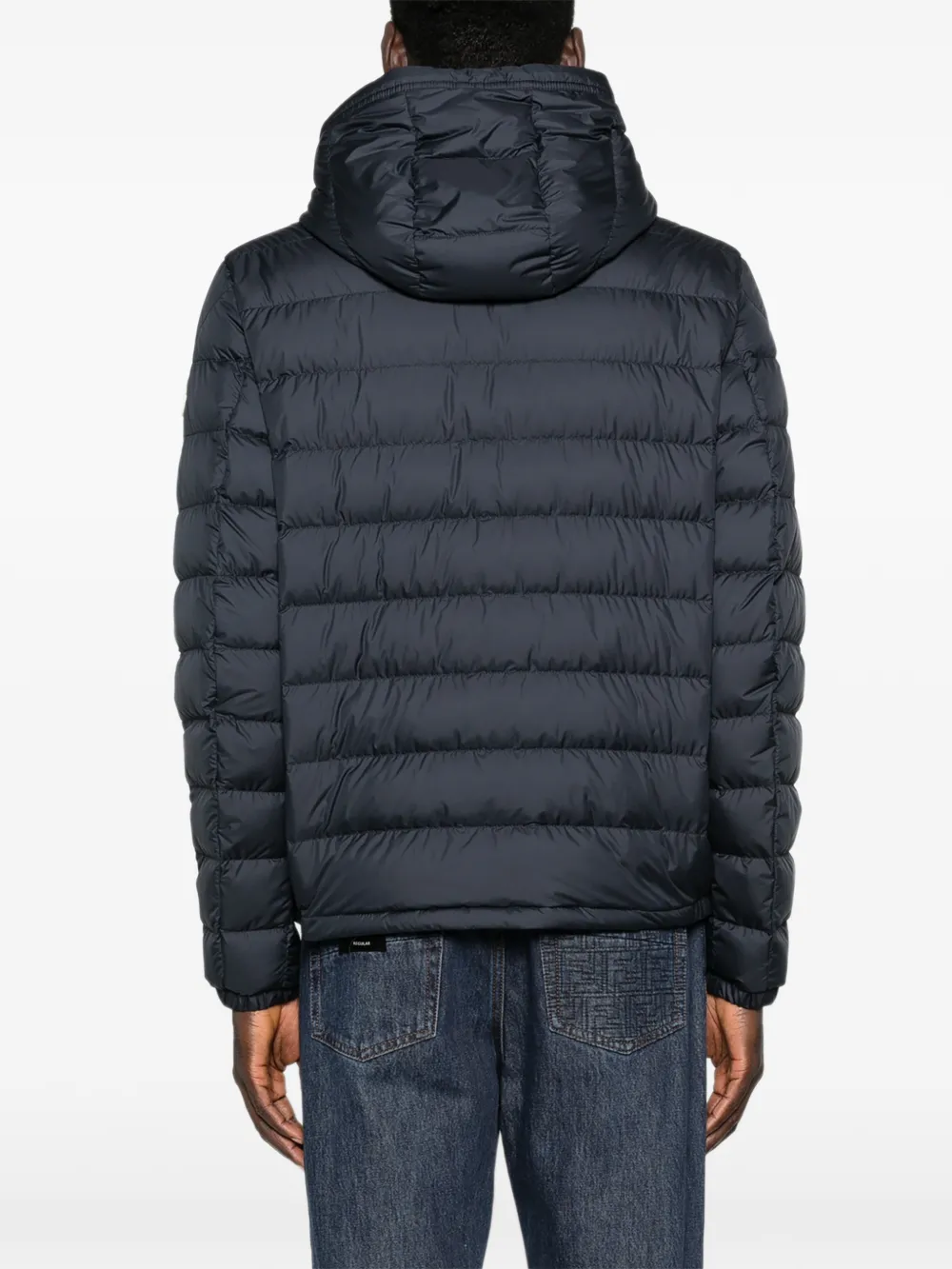 Moncler Gevoerd jack met capuchon Blauw