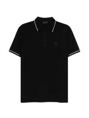 Moncler ロゴ ポロシャツ | ブラック | FARFETCH JP