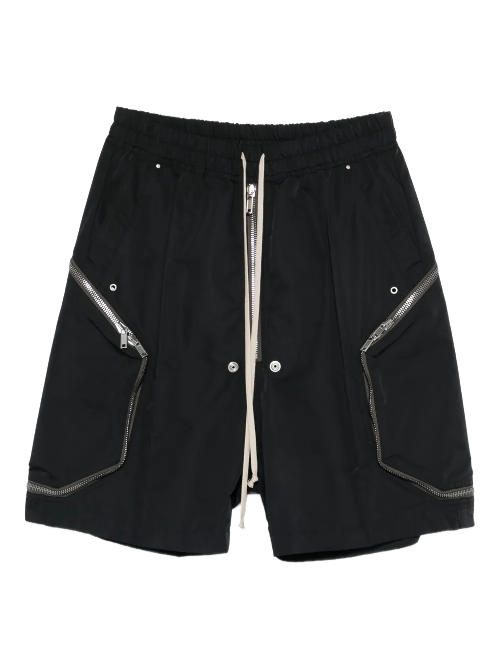 Rick Owens zipped cargo shorts - Schwarz