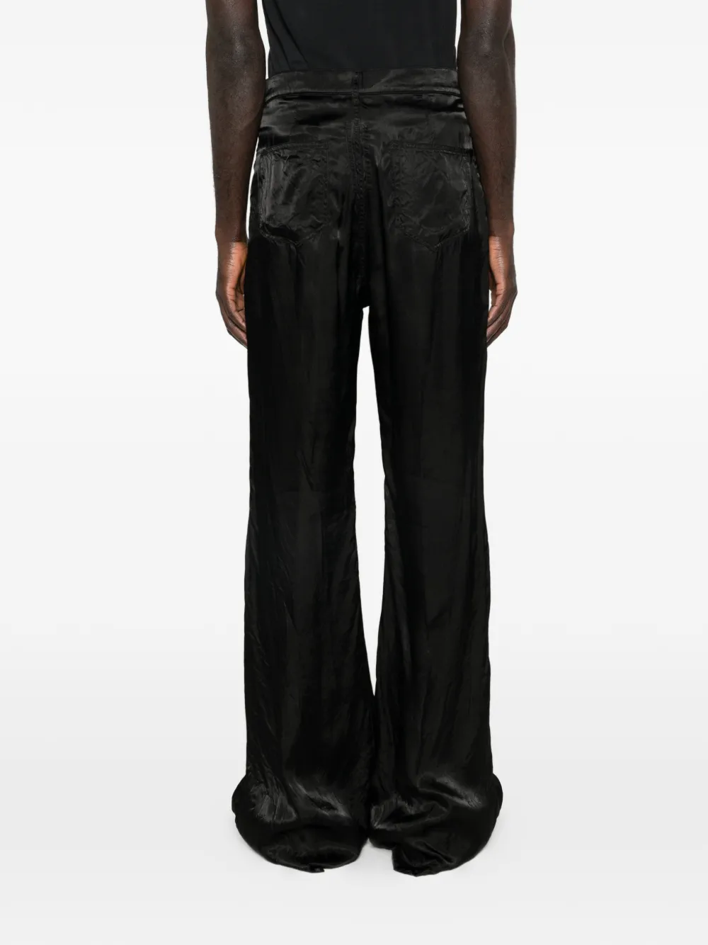 Rick Owens Bootcut broek Zwart