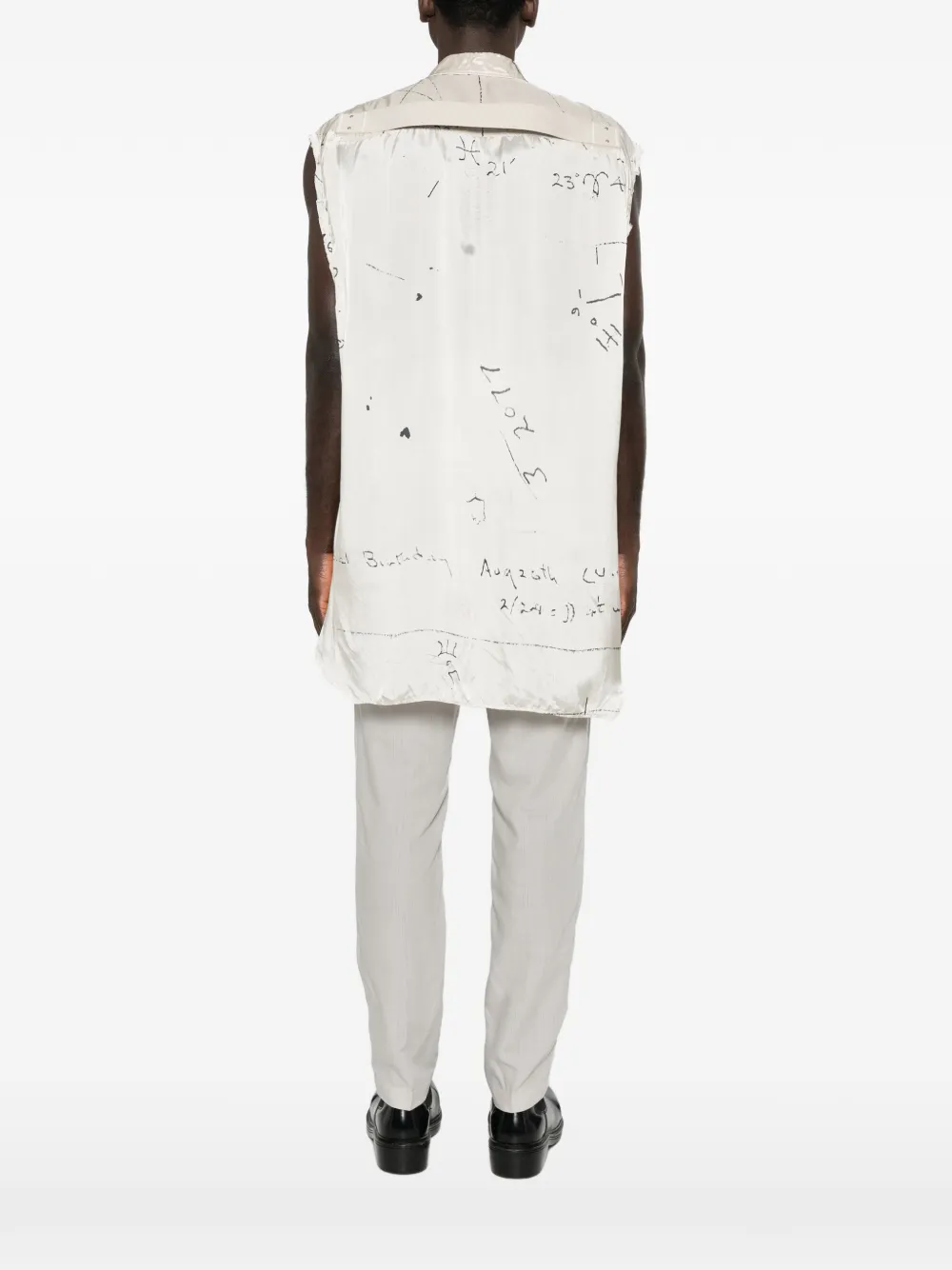 Rick Owens Mouwloze overhemd Beige