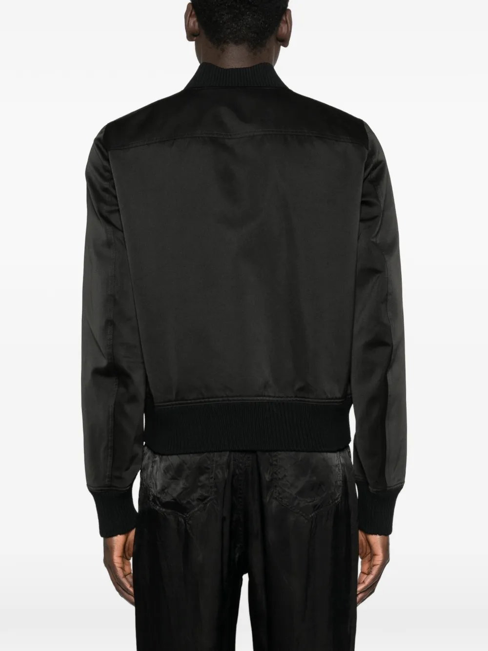 Rick Owens Heizer jack met rits Zwart