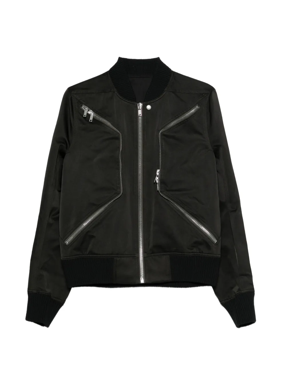 Rick Owens Heizer Flight zipped bomber jacket - Nero