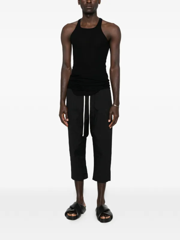 リックオウエンス　リブタンク Rick Owens リブ タンクトップ | ブラック | FARFETCH JP