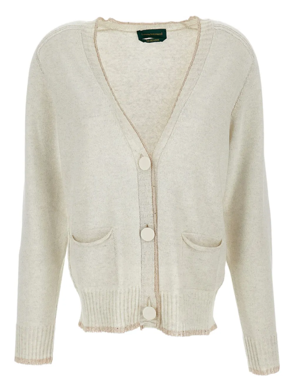 Lorena Antoniazzi Cardigan con tasche - Bianco