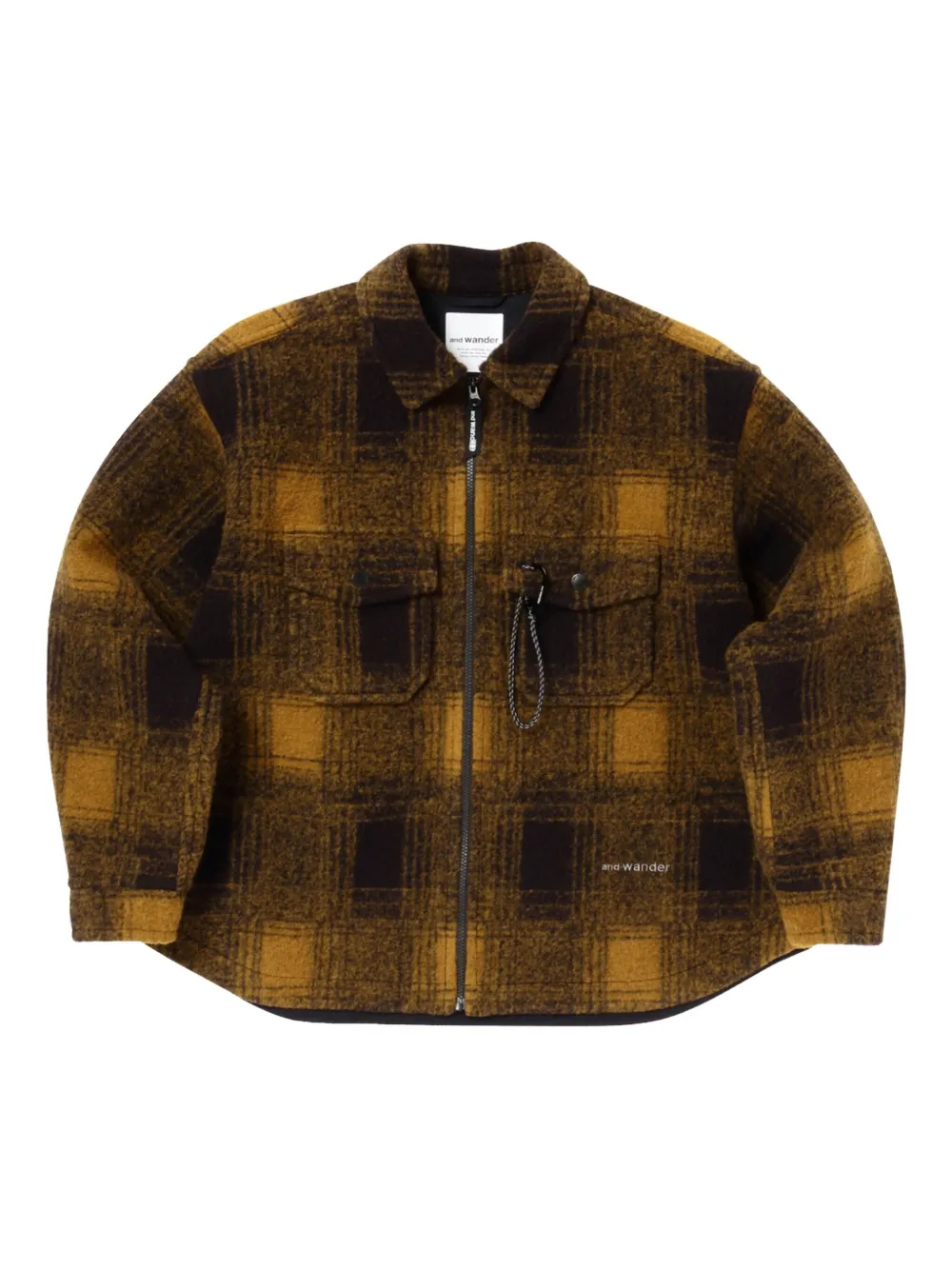 and Wander check zip jacket | Yellow | Image 1