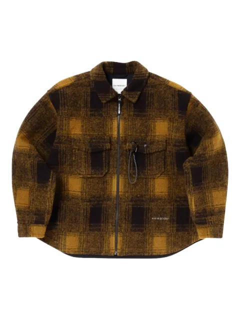 and Wander check zip jacket