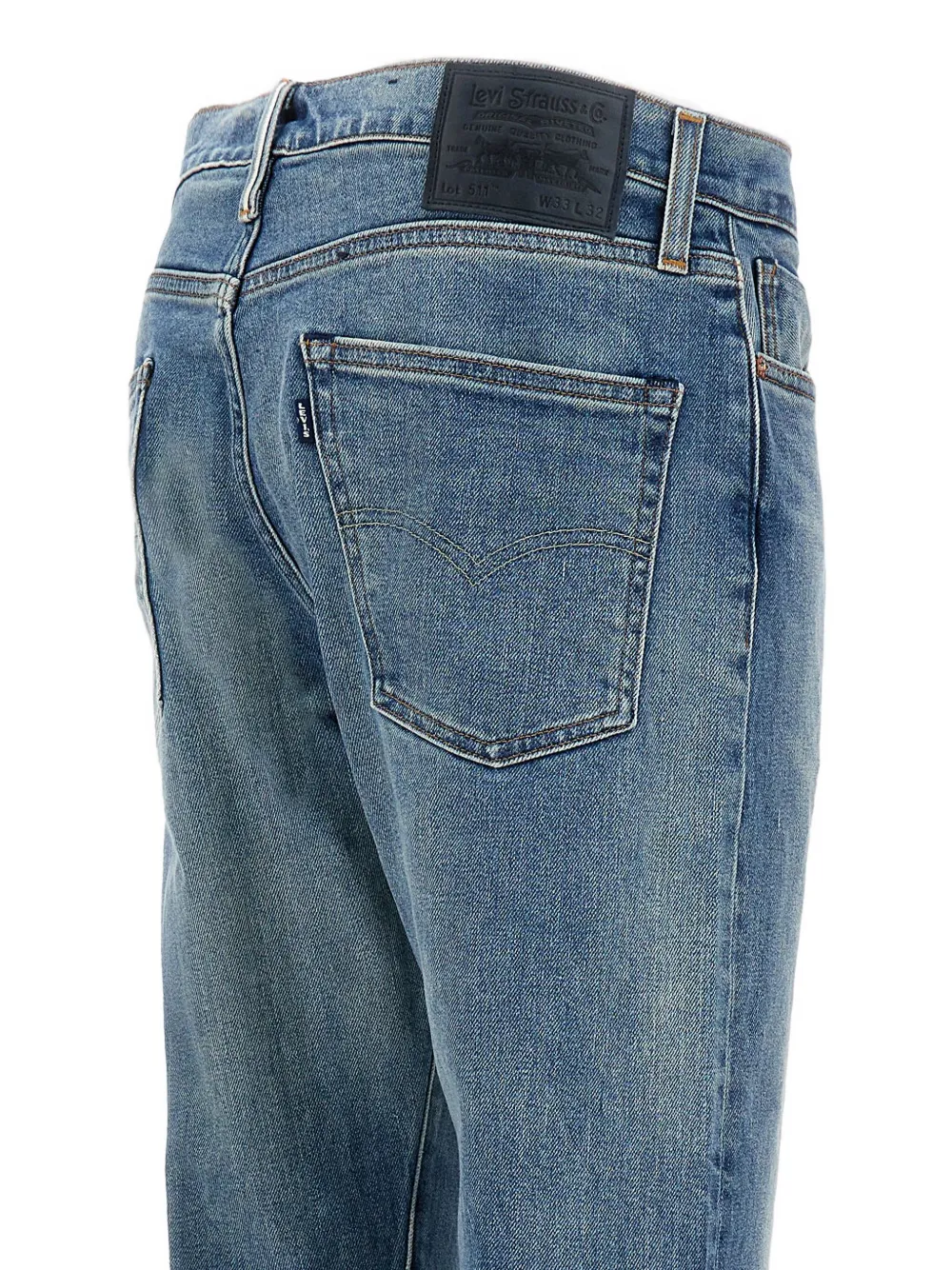 Levi's 511 katoenen jeans met vijf zakken Blauw