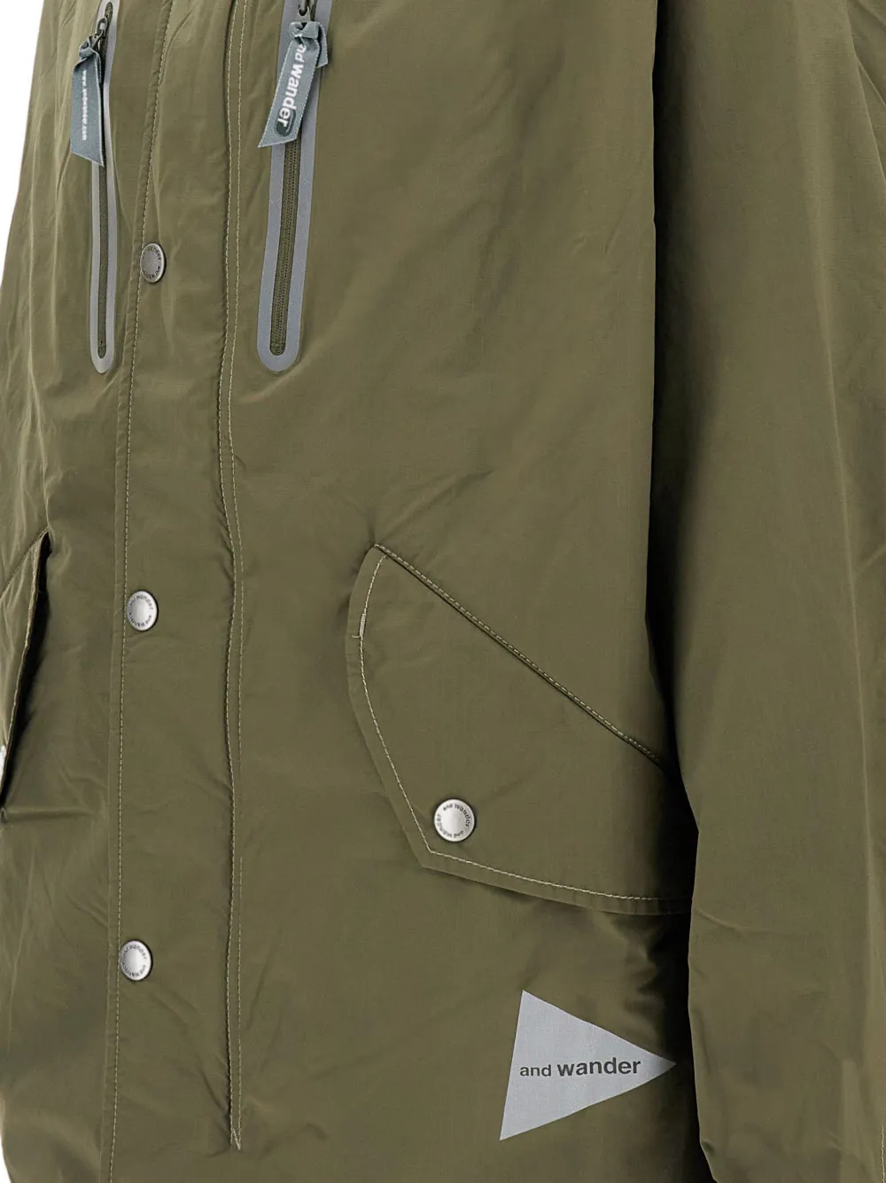 and Wander Reflecterend jack met capuchon Groen
