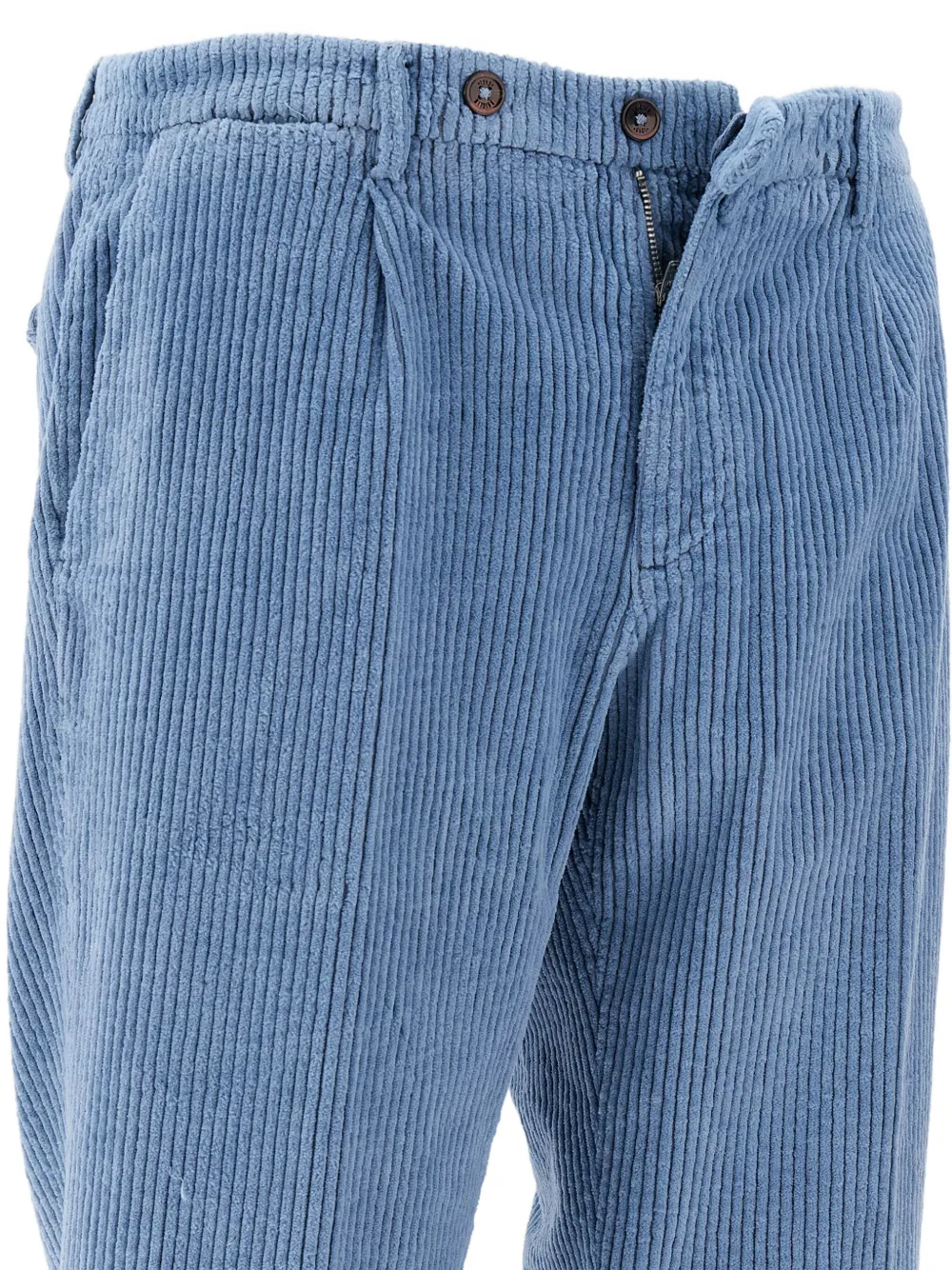 Briglia 1949 Geribbelde jeans met klepzak Blauw