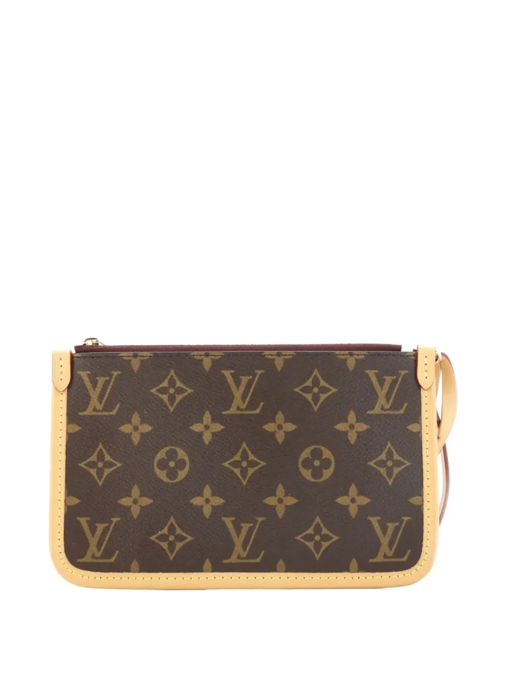 Pre-owned Louis Vuitton Carryall Pochette Monogram Canvas Pm Pouch In Brown