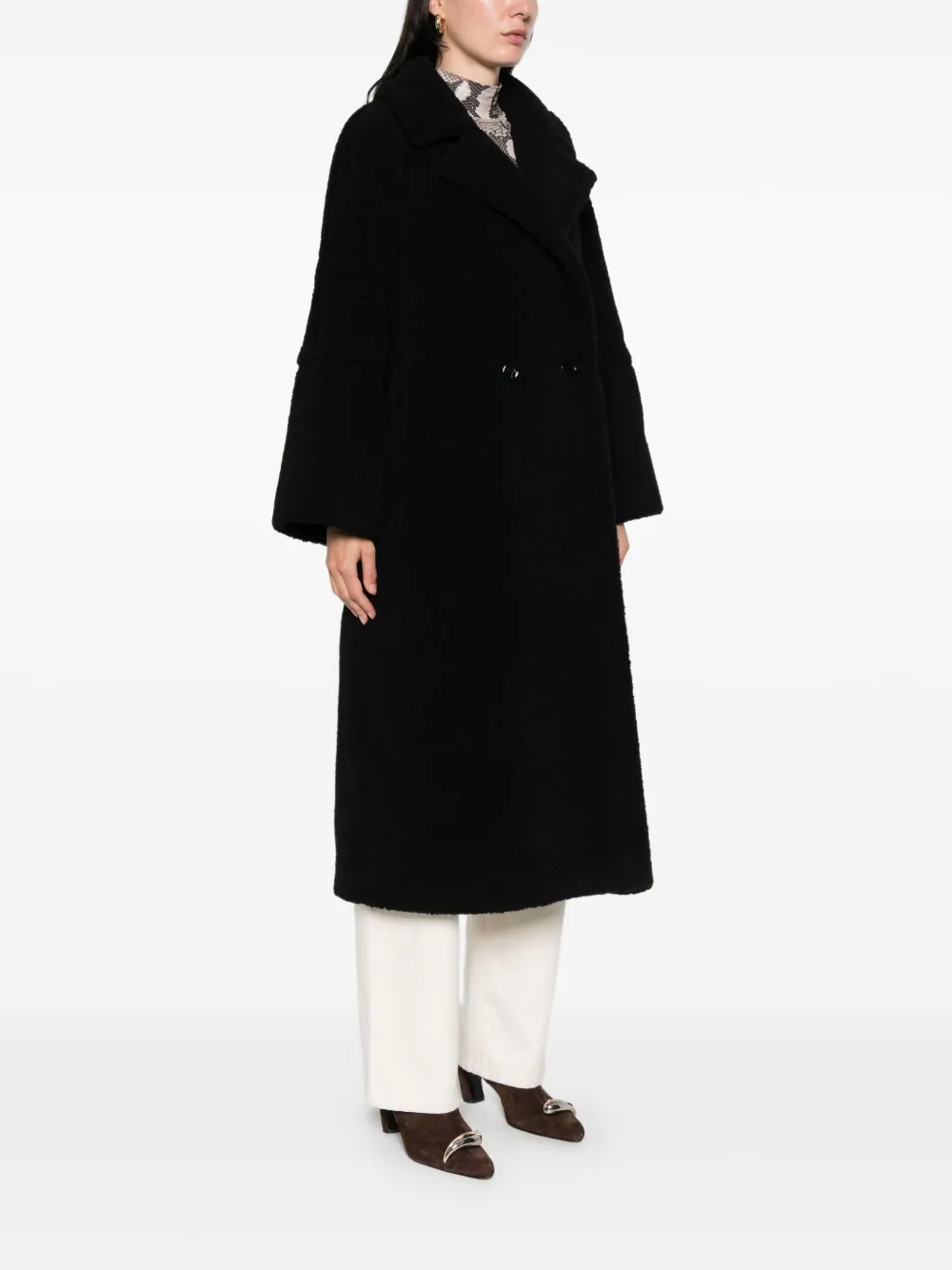 Herno Jas met dubbele rij knopen Zwart