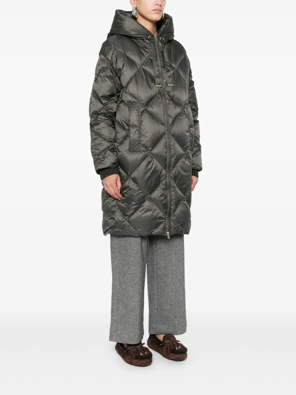 Max Mara Jas met capuchon Zwart