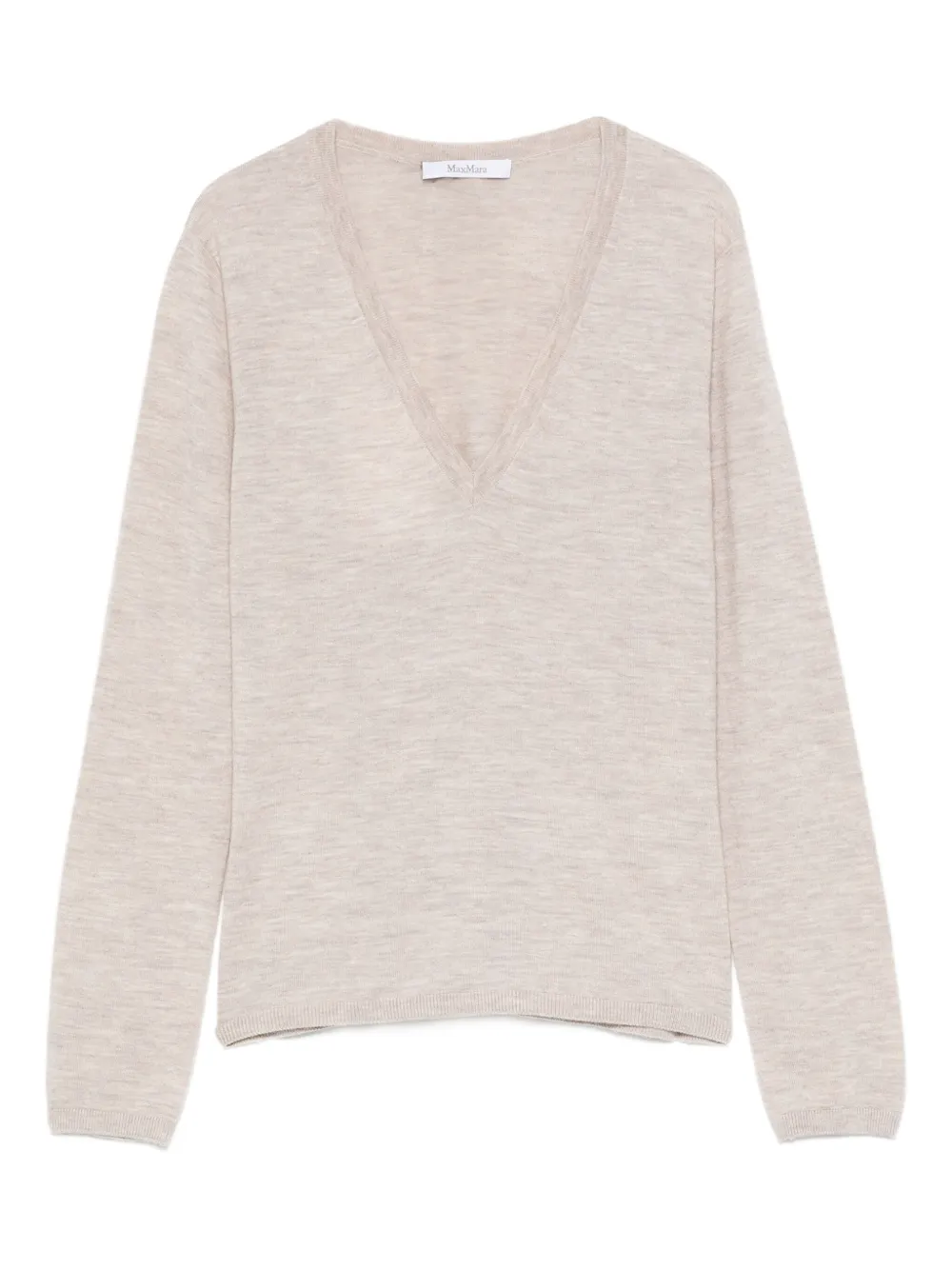 Max Mara Vネック セーター - ニュートラル Max Mara Vネック セーター - ニュートラル